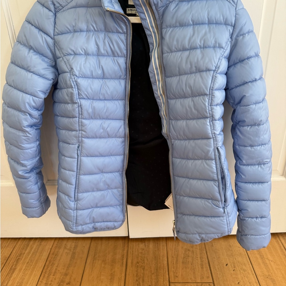 Light Blue Puffer Jacket
